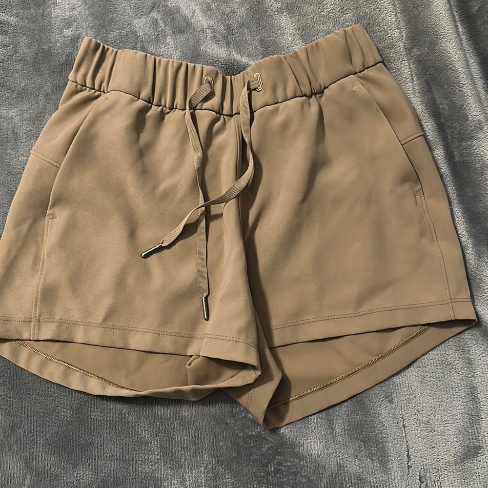 Lululemon Khaki High Rise Shorts